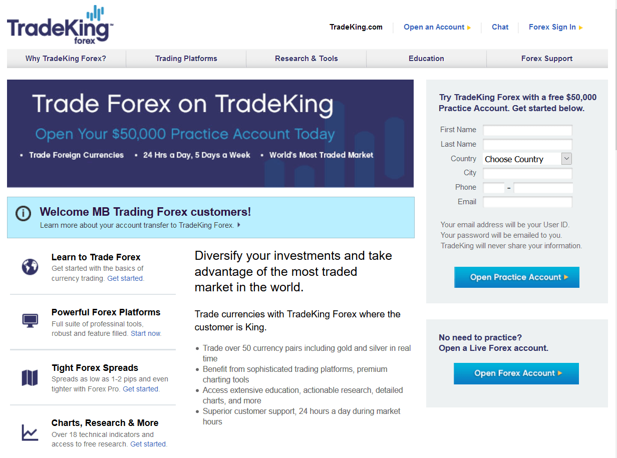 TradeKing Forex